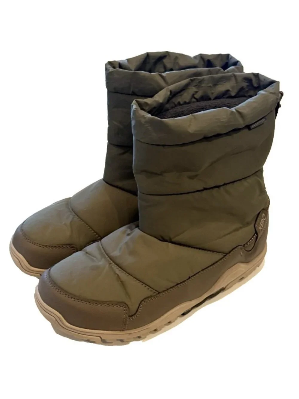 Xero Shoes Men's Alpine Pull On Winter Snow Ankle Boots Waterproof Green Size 8